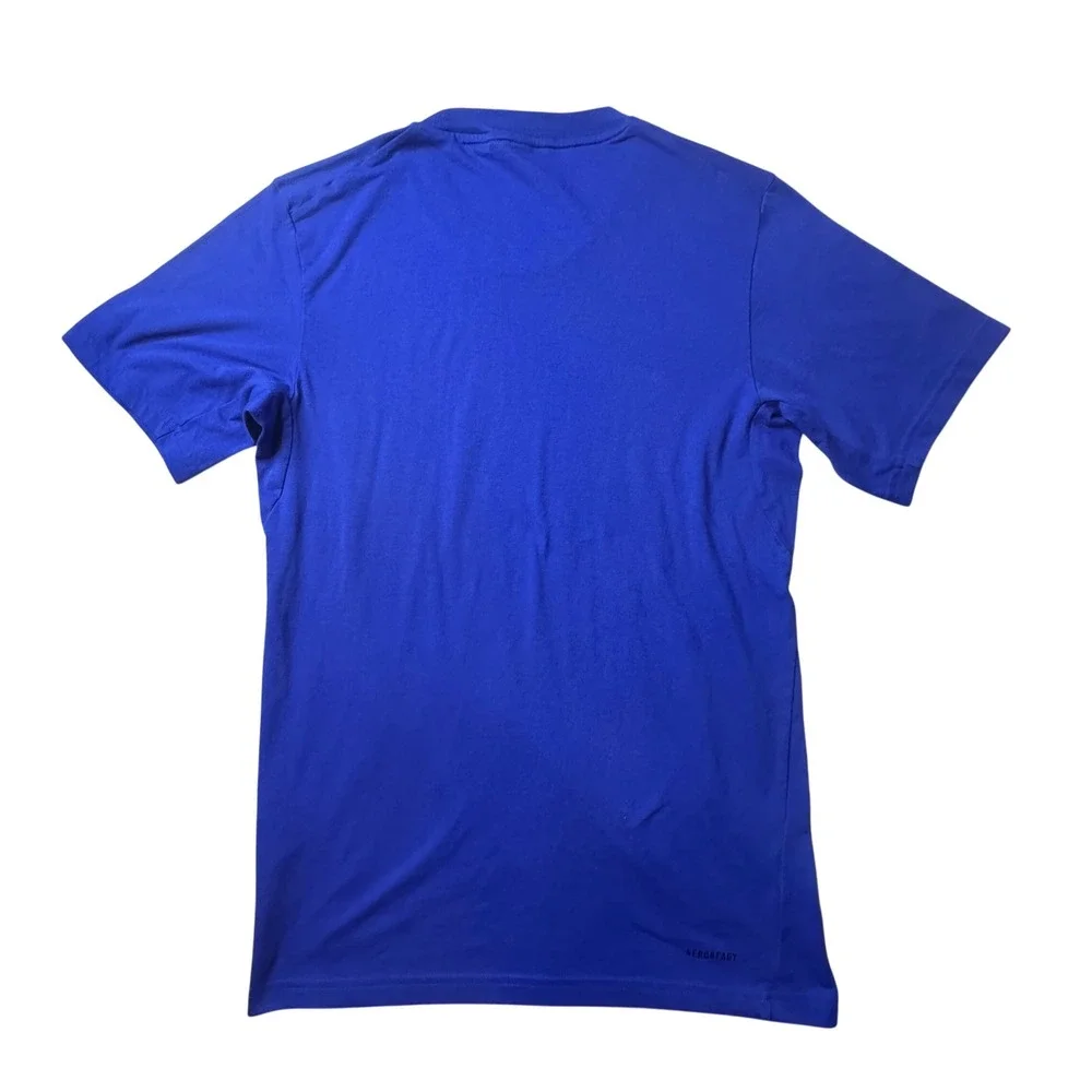 Adidas T-Shirt Mens XS Blue Aeroready Training Short Sleeve Performance Logo